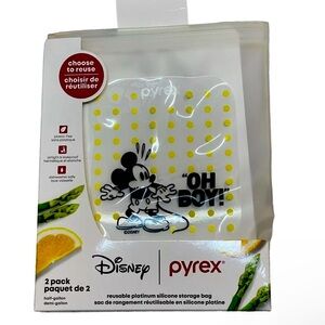 Reusable Storage Bags - Yellow Polka Dot
